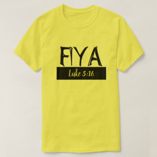 Yellow & Black Fiya shirt