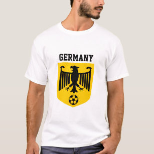 Yellow Black Germany Coat of Arms Soccer T-Shirt