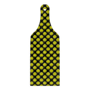Yellow-Black Happy Face Beads 1-CUTTING PADDLE Cutting Board