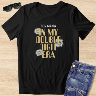 Yellow & Black In My Double Digit Era Mama & Mini Tri-Blend Shirt