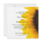 Yellow Black Sunflower Rehearsal Dinner Invitation