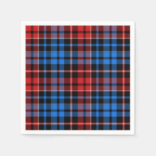 Yellow Black White Plaid Tartan Pattern Design  Napkin