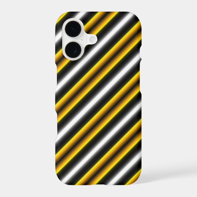 Yellow Black White Rainbow Stripes (Back)