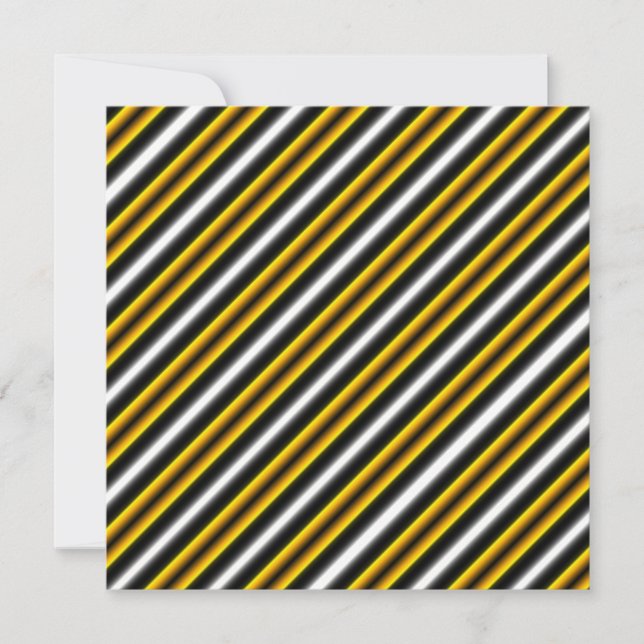 Yellow Black White Rainbow Stripes (Front)