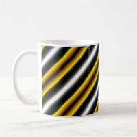 Yellow Black White Rainbow Stripes
