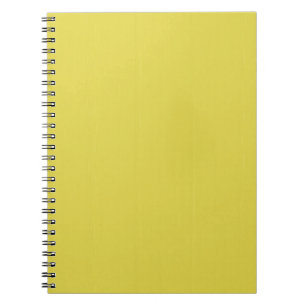 Yellow Blank Plain DIY template add text photo Spiral Notebook