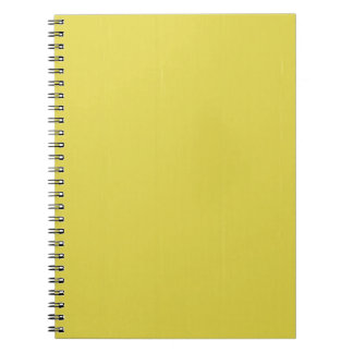 Yellow Blank Plain DIY template add text photo Spiral Notebook