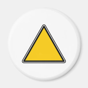 Yellow Blank Sign Magnet