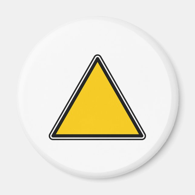 Yellow Blank Sign Magnet (Front)