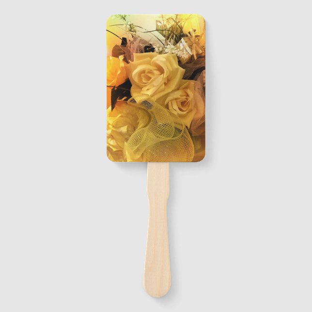 "Yellow Blossom Hand Fans (Front)