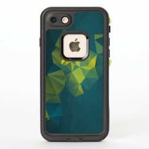 Yellow Blue Abstract Pyramid Pattern