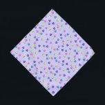 Yellow, Blue and Pink Hearts Bandana<br><div class="desc">* Yellow, Blue and Pink Hearts on a purple background covers this square bandanna scarf. * Change background colour to a colour of your choice to go with the colourful hearts. * Nice, small sized gift for family, friends, pets or as stocking stuffer. * Two size options * Perfect for...</div>
