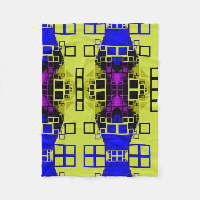 Yellow Blue and Purple Blanket (Front)