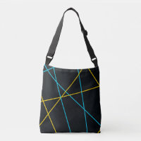 Yellow, Blue, cool, trendy, urban, modern lines