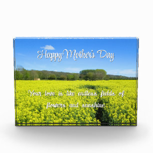 Yellow & Blue Country Bliss - Personalised Photo Block