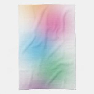 Yellow Blue Green Pink Purple Colorful Template Tea Towel