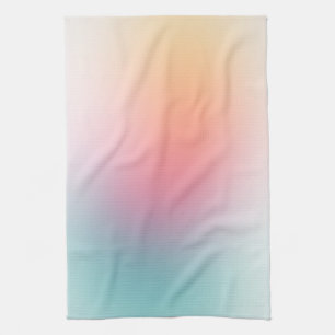 Yellow Blue Green Pink Purple Template Colorful Tea Towel