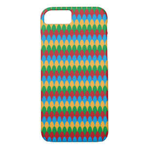 Yellow Blue Green & Red Geometric Scallops Case-Mate iPhone Case