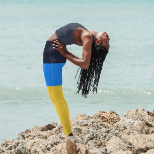 Yellow Blue Leggings