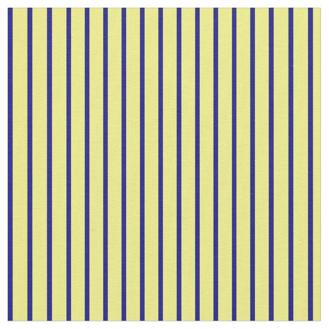 Yellow & Blue Lines Fabric (Close Up)