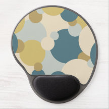 Yellow-blue molecules gel mouse pad