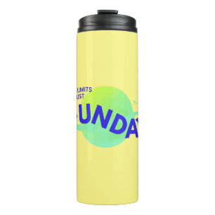 Yellow Blue No Limits Just Funday Thermal Tumbler