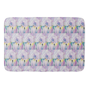 Yellow Blue Purple   Light of Iris Bath Mat