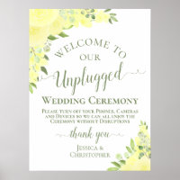 Yellow Boho Chic Roses Unplugged Wedding Ceremony