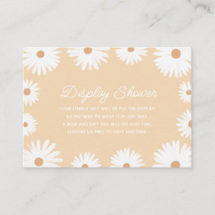 Yellow Boho Daisy Baby Shower Display Shower Enclosure Card