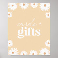 Yellow Boho Daisy Birthday Party Cards and Gifts
