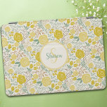 Yellow Boho Roses with Monogram iPad Smart Cover<br><div class="desc">Pretty yellow Boho style roses with cute monogram cover this iPad Smart Cover. Makes the perfect gift for iPad users! Monogram and name are customisable. This is part of the "Yellow Roses" collection... .look for matching accessories,  stationery and gift ideas!</div>