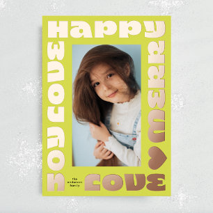 yellow bold gold modern christmas photo