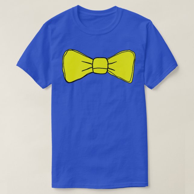 Yellow Bow Tie T Shirt (Design Front)