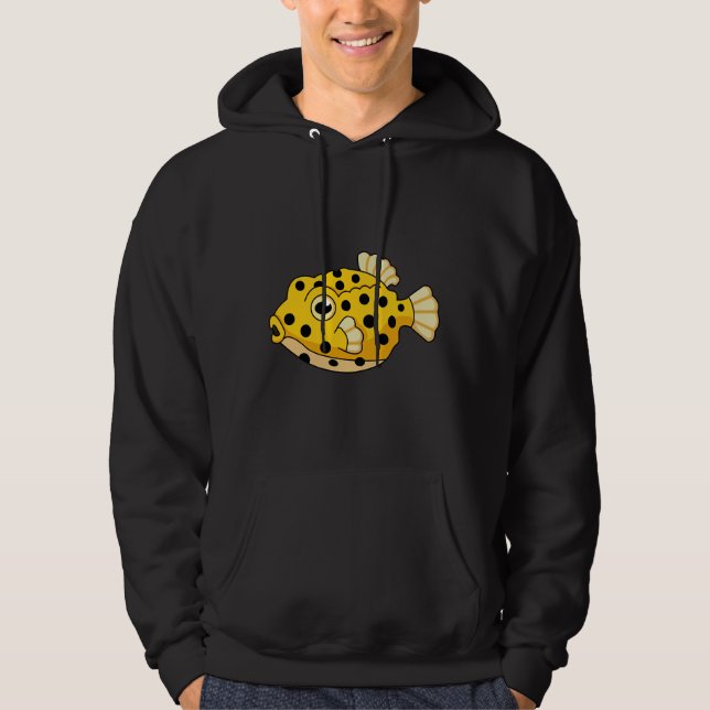Yellow Box Fish Hoodie (Front)