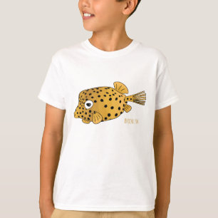 Yellow boxfish cartoon illustration T-Shirt