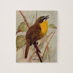 Yellow-breasted Chat by Louis Agassiz Fuertes Jigsaw Puzzle