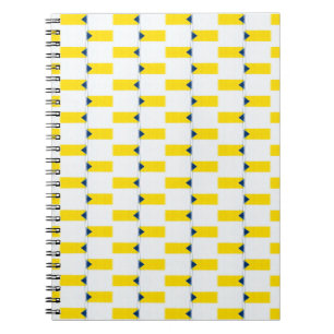 Yellow Brick Abstract Pattern Notebook