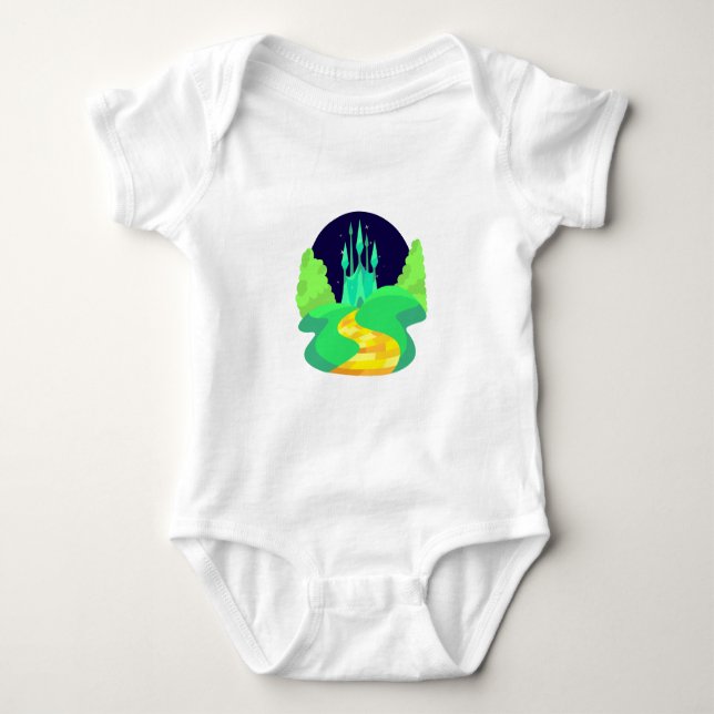 yellow brick road baby bodysuit (Front)