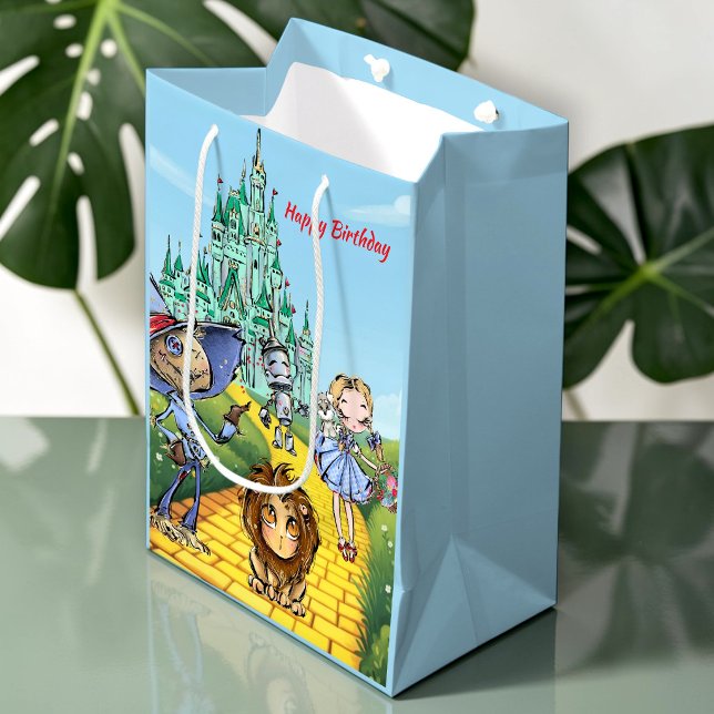 Yellow Brick Road Birthday Adventure Medium Gift Bag (Creator Uploaded)