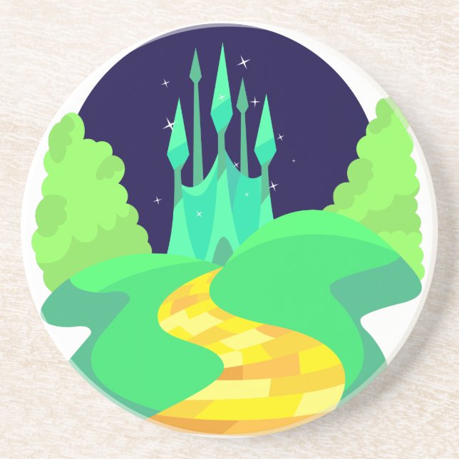 yellow brick road coaster (Front)