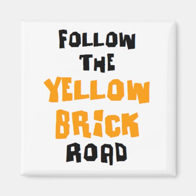 yellow brick road magnet (Front)