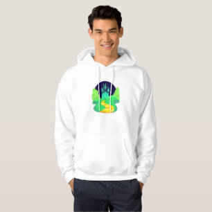 yellow brick road mens hooded hoodie sweatshirt