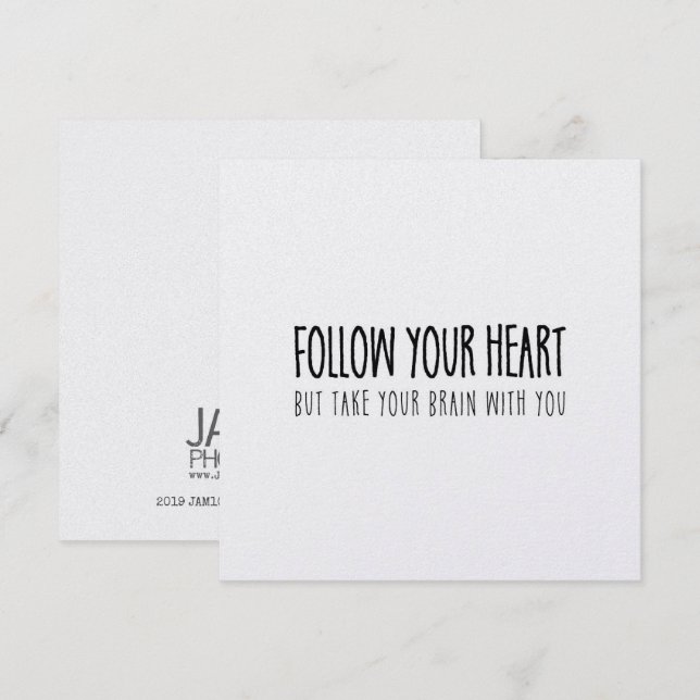 YELLOW BRICK ROADING 5.25 x 5.25 card (Front/Back)