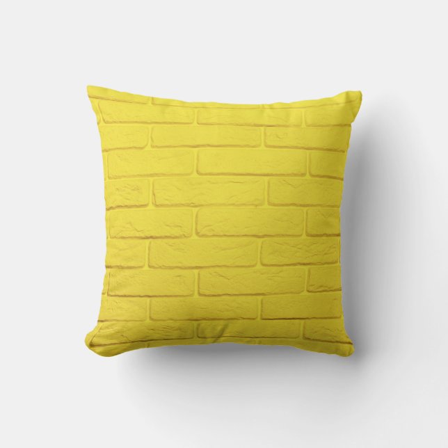 yellow brick wall cushion (Front)