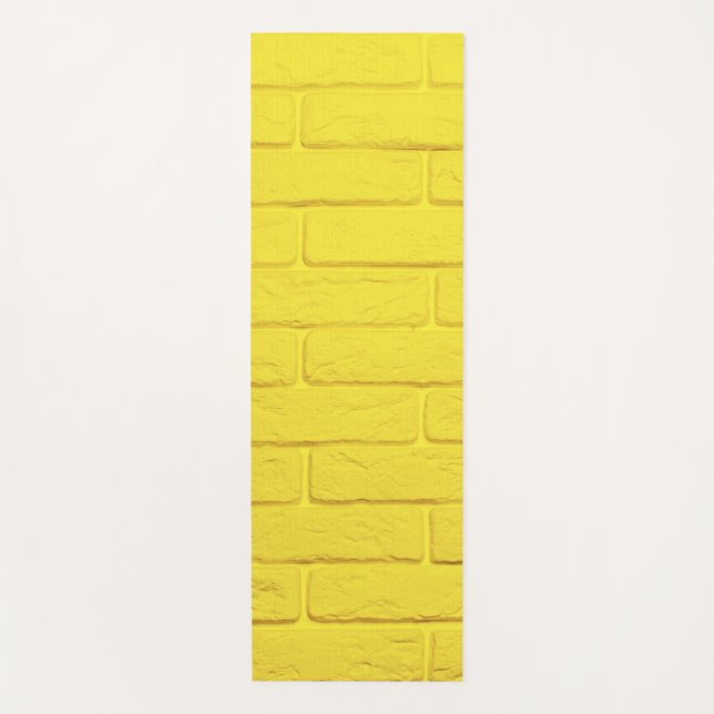 yellow brick wall yoga mat (Front)