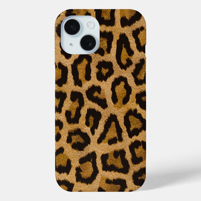 Yellow Brown Black Leopard Animal Print  Case-Mate iPhone Case (Back)
