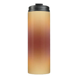 yellow brown free form gradient on thermal tumbler