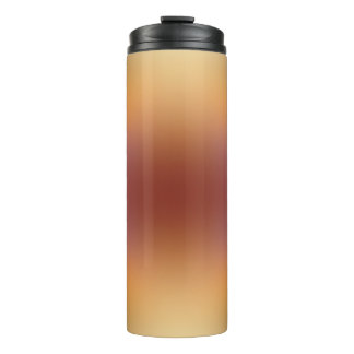 yellow brown free form gradient on thermal tumbler