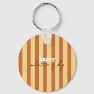 Yellow - Brown Valentine's Day Key Ring