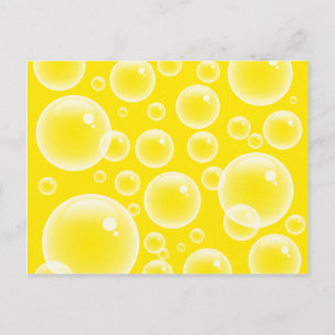 Yellow Bubbles Postcard